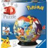 Ravensburger 72-Piece Pokemon 3D Puzzle Sphere