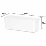 Rectangular Ice White Basket 7.01 by WHAM Studio