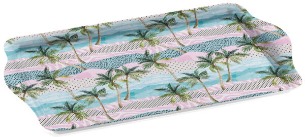 Rectangular Melamine Tray 24 x 40cm with Various Colors and Designs