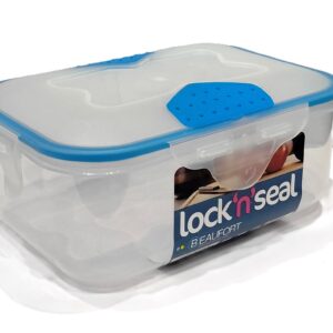 Rectangular Plastic Food Storage Container with Locking Seal, 1.5 Liter