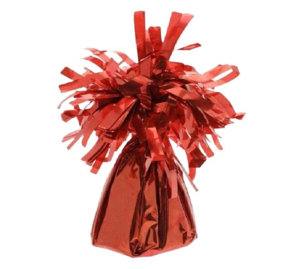 Red Foil Balloon Weight by Unique Party