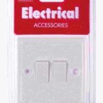 RED GREY B16P DOUBLE 2-WAY WHITE LIGHT SWITCH