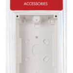 Red Grey B21P Twin 2 Gang Surface Mounted Wall Back Box/Pattress