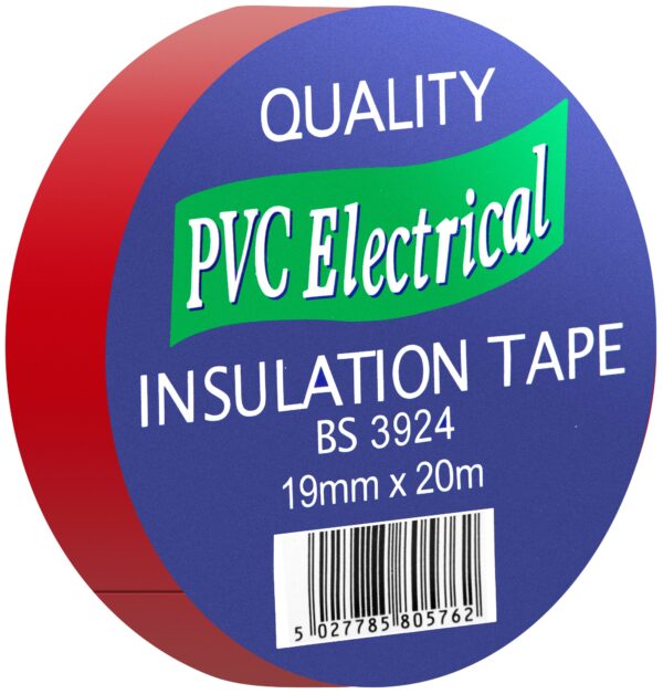 Red PVC Electrical Insulation Tape by ULTRATAPE - 19mm x 20m