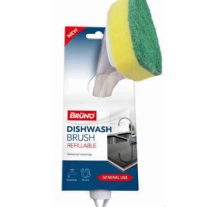 **Refillable Handle**: The handle of the brush can be filled with dishwashing liquid, allowing you to dispense soap directly onto the sponge as needed