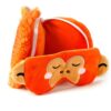 Relaxeazzz Adoramals Orangutan Plush Travel Pillow and Sleep Mask