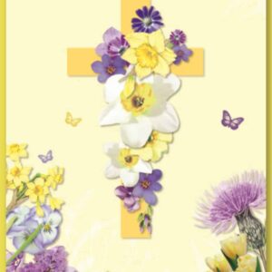 Religious Easter Greeting Card - Open