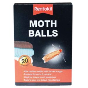 Rentokil Clear Moth Balls - Pack of 20