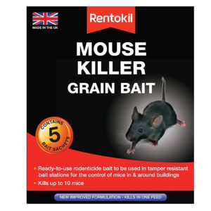 RENTOKIL MOUSE ELIMINATION GRAIN BAIT, PACK OF 5 SACHETS