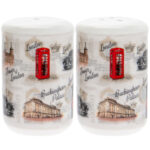 Retro London Salt and Pepper Shakers