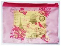 Retro Pencil Tablet Notebook Makeup Bag