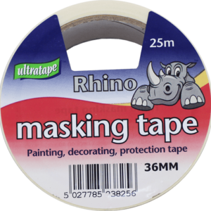 Rhino Extra Wide Masking Tape by Ultratape, 36mm x 25m