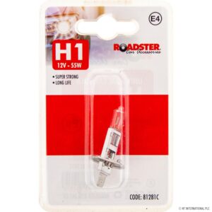 ROADSTER H1 12V 55W Single Pin Car Headlight Bulb/Lamp