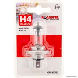 ROADSTER H4 12V 55/60W 472 3-Pin Halogen Automotive Bulb/Lamp