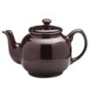 Rockingham Brown Teapot with 10-Cup Capacity