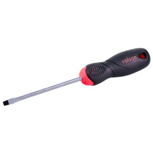 Rolson 5 x 100mm Slot Screwdriver with Magnetic Tip