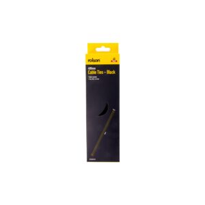 ROLSON Black Cable Ties, 60-Pack, 400mm x 4.8mm