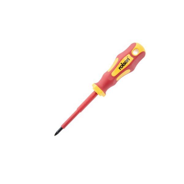 Rolson VDE Insulated Pozidriv Screwdriver PZ1 x 80mm