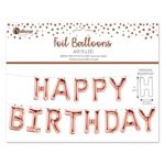 Rose Gold Happy Birthday Foil Balloon