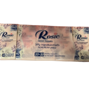 Rosie Pocket Tissue 3 Ply 10 Pack