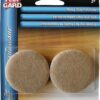 Round Felt Furniture Floor Protection Pads, 50mm (2 Inch), Pack of 4