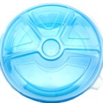 Round Food Server with 5 Compartments in Various Colors