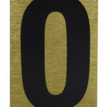 Rowan High Visibility Black and Gold House & Gate Number Sticker - 0