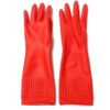 Rubber washing-up gloves are designed to protect your hands while cleaning or doing dishes. The specific product you mentioned is 38 cm in length, comes in red, and is available...