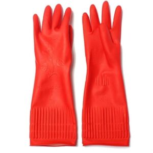 Rubber washing-up gloves are designed to protect your hands while cleaning or doing dishes. The specific product you mentioned is 38 cm in length, comes in red, and is available...