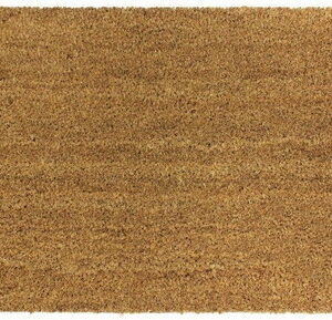 Ryburn Plain Natural Coir Doormat, 35cm x 60cm