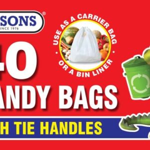 Rysons Tie Handle Bags, 40 Pack