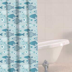 SABICHI BABY FISH 180CM X 180CM SHOWER CURTAIN