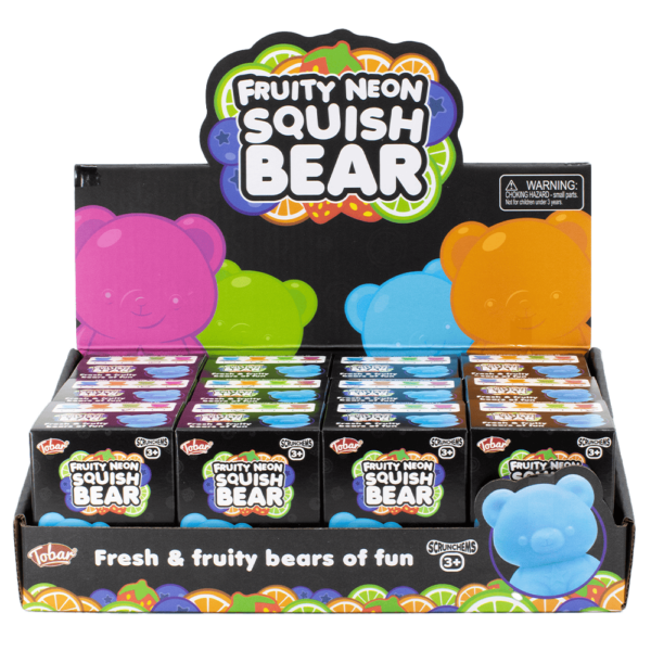 Scrunchems Neon-Scented Squishy Bear Display Unit