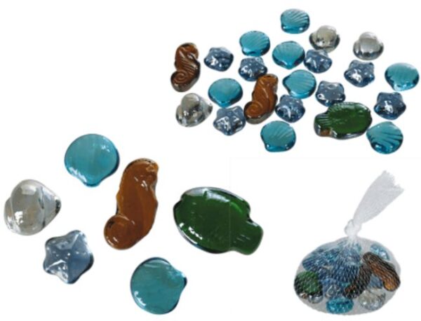 Sea Life Glass Nugget Decorations