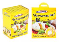 SEALAPACK SET OF 10 SINGLE-USE EGG POACHING BAGS