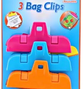 SEALAPACK Set of 3 Bag Clips in Various Colors