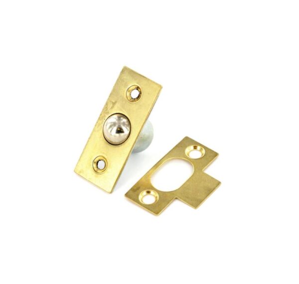 Securit 16mm Brass Plated Roller Ball Door Latch/Catch