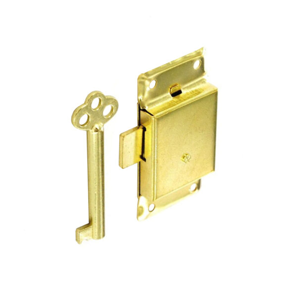 SECURIT S1672 63MM CUPBOARD LOCK WITH 2 KEYS, EB FINISH