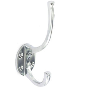 Securit S2980 Chrome Hat and Coat Hook, 125mm