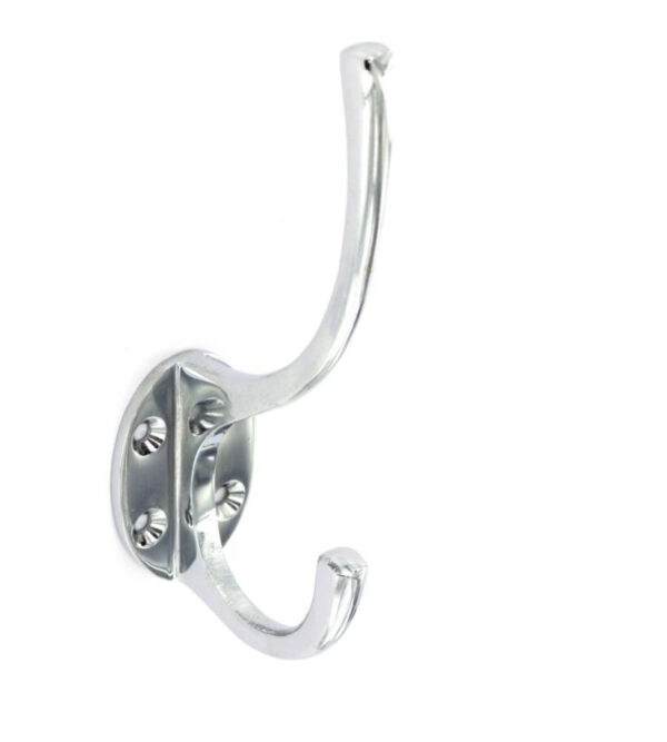 Securit S2980 Chrome Hat and Coat Hook, 125mm