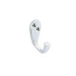 SECURIT S2981 Chrome 50mm Robe Hook, Pack of 2