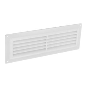 SECURIT S3257 WHITE PLASTIC LOUVRE VENT 9" X 3