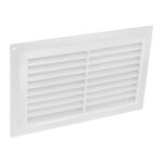 SECURIT S3258 White Plastic Louvre Vent 9" x 6