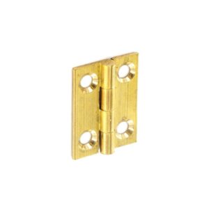 SECURIT S4201 Brass Self-Colored Butt Hinges, 25mm x 1.3mm, 1 x 3/4 Pair