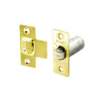 SECURIT S5421 BRASS PLATED ADJUSTABLE ROLLER CATCH