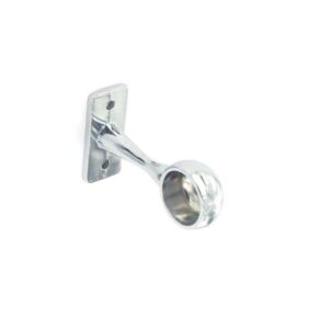 SECURIT S5551 Chrome End Bracket, 19mm, Pack of 2