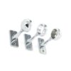 SECURIT S5553 CHROME PLATED 19MM CENTER BRACKET WITH 2 END BRACKETS