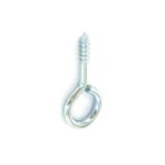 Securit S6256 Zinc-Plated Eye Screws, Self-Color, 55mm x 12mm, Pack of 3