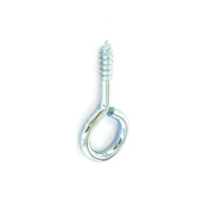 Securit S6256 Zinc-Plated Eye Screws, Self-Color, 55mm x 12mm, Pack of 3