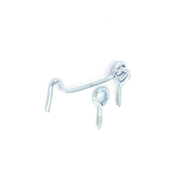 SECURIT S6341 Zinc-Plated 75mm Gate Hook & Eye Set, Pack of 2